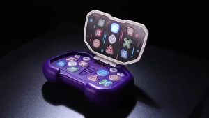 Oldlaiben Rhythm Master Kids Handheld Dance Game Machine Level Challenge Quick Press Stress Relief Toy Birthday Gift