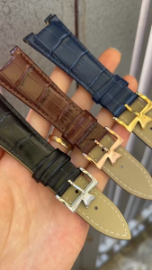 TẶNG DỤNG CỤ THAY Dây Da Đeo Đồng Hồ Patek Philippe Size 25*18mm