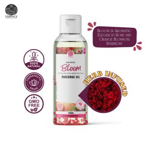 Essence Harmony Collection - BLOOM Premium Herb Infused Massage Oils Aromatic Natural Botanical-Infusedd