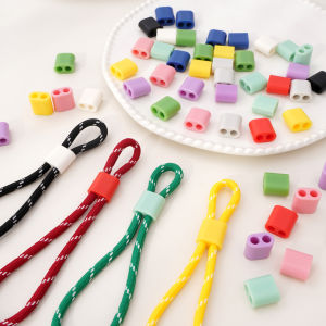 2-10pcs Double - Hole Plastic Adjustment Buckles/Rope Tightening Buckles for 5-6mm Rope DIY Keychain Clothes Rope Adjustment