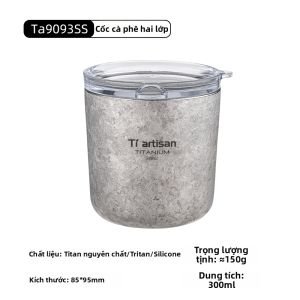 Tiartisan | Cốc Du Lịch Cách Nhiệt Titanium Tinh Khiết