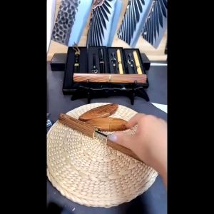 Super sharp 2 blade knife 2 in 1 Japanese Double Knife japanese two blade knife super sharp two blade knife kitchen knife set Sushi slicing knife dragon phoenix twin knife Multipurpose Fruit knife Double Knife