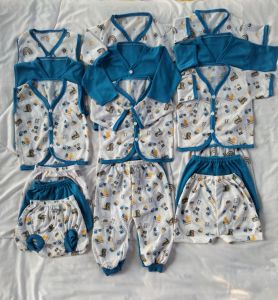 paket hemat baju bayi laki-laki 0 sampai 6 bulan seri biru/baju bayi laki-laki biru denim