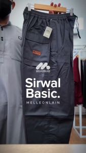 Sirwal Basic Celana Chino Pangsi Longgar Cingkrang Lima Saku Melleonlain