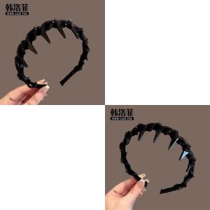 แหวนผมสไตล์ไฮเอนด์สำหรับผู้หญิง ทรงคลื่นเพชรน้ำ ทรงสูง ทรงกระบอก ทรงฤดูใบไม้ผลิและฤดูร้อน รูปตัวอักษรใหม่ แหวนผมสำหรับผู้หญิง