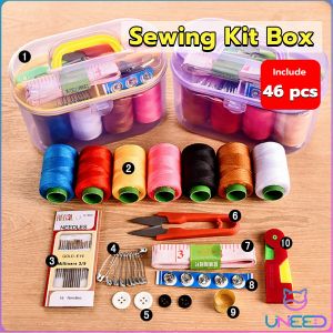 Need Multifunctional Sewing Kit Box Set Home Sewing Tools Portable Sewing Kit 10 in 1 Random Color