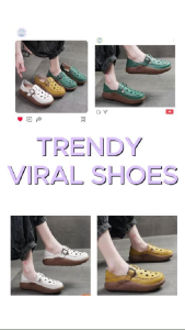 Sandal Wanita Selop Polkadot Gesper Sole 3 Cm Hijau Kuning Putih (639)