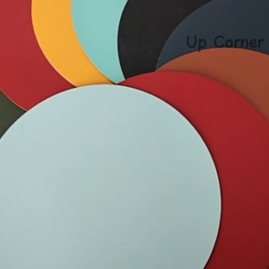 Miếng Lót Chuột 2 Mặt Da Tròn Màu Pastel Không Thấm Nước 22cm