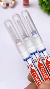 10Pcs Spidol Berminyak Kepala Panjang Anti Air Spidol Marker Serbaguna Long Nib Marker Waterproof