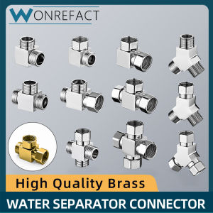 Premium Heavy Duty Brass Faucet Shunt Adapter 2-Way Valve Connector For Washing Machine Mall Quality