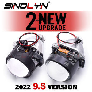 Sinolyn 9.5 Version Bi Xenon Projector Lenses For H4 H7 Headlight 2.5” Angel Eyes Car Lamps Motorcycle Light Retrofit Use H1 HID