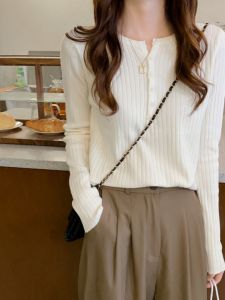French Slimming Knit Sweater