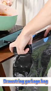 Point-off Rubbish Plastic Bag 90pcs 45x60 Tear off Garbage Bag for Home/Office Use Trash Bag