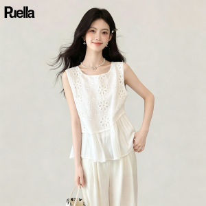 puella | Áo Blouse Kèm Thêu Dây Buộc Resort Style