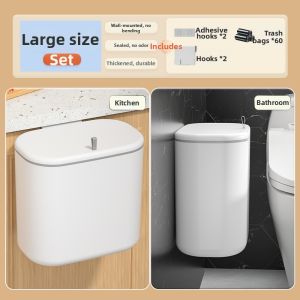 HANSHILIUJIA | Wall Mounted Trash Can With Lid