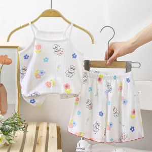 JIFANPAUL | Summer Sleeveless Shorts Sleepwear Set