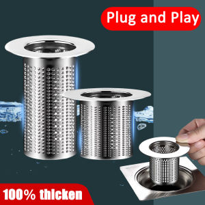 Stainless Steel Floor Drain Filter Mesh Kitchen Sink Anti-clog Filter Bathtub Hair Catcher Shower Leak Net Strainer Drains