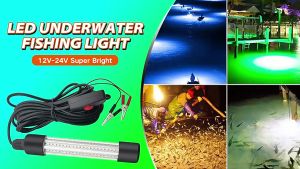 Lampu Memancing Bawah Air 12V 13W LED Tahan Air Lampu Malam Submersible Portabel Umpan Fish Finder Tackles