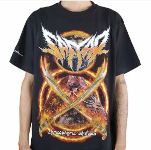 T-shrit saffar/kaos band /kaos metal/free stiker brand