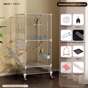 LIWAN | Spacious Splash-Proof Parrot Cage