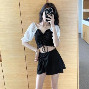 Slimming Pure Desire Fairy Conserving Bikini Women Summer Thermal Spring Water Two Piece Set plus Size Girl Meat Conceal