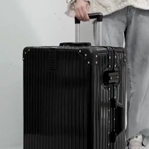 TRAVELCUL 20/24/28 Inch Aluminum Suitcase Luggage Scratch-resistant Ruggedly Reinforced Suitcase Anti-theft Luggage