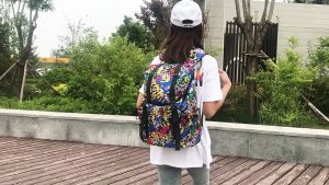 Balo Nam Nữ – MS10 – Balo Đi Học Cá Tính Họa Tiết – Tặng tất trơn