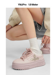 Comfortable Thick Bottom Genuine Leather Sneakers Womens Sports Shoes Spring New Style Diziymiji Casual Cross Laced Shoes