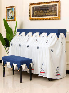 Nordic Luxury Piano Dust Cover Full Lid Cloth High End Piano Cover Childrens Cartoon Bench Cover Universal Simple Modern Style