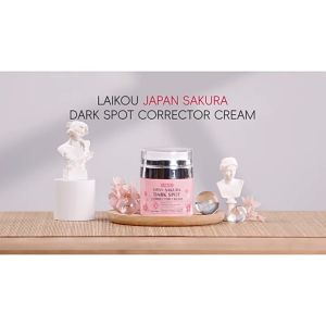 LAIKOU Japan Sakura Dark Spot Corrector Cream Day & Night Brighten Skin Tone Long Lasting Hydration 50g