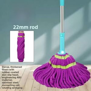 New 2023 Self-Winding Rotating Mop Hands-Free Cleaning Tool Cotton Pad Mop for Lazy Home Use Electric Dustpan And Broom Set