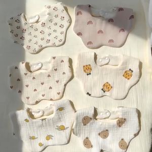 WONDER Celemek Bayi / Bib Bayi Bagus Murah Halus Lembut Lucu Aesthetic Premium 6 Lapis Kain Katun Muslin Organik 360 derajat Korean 0-3 Tahun