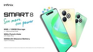 NEW 2024 Infinix Smart 8: 90Hz Punch-Hole Display & Local Warranty Smartphone