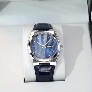 POEDAGAR Genuine Mens Watch Leather Strap Luminous Calendar Waterproof 930