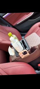 ปลอกหมอนที่แขนคอนโซลของรถหนังพร้อมที่วางถ้วยและกล่องทิชชู่และกระเป๋าเก็บและที่เก็บโทรศัพท์สำหรับรถ SUV รถยนต์