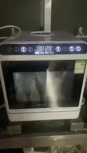 Lecon 【ไม่ต้องติดตั้ง/LED touch screen】5L สมาร์ทเครื่องล้างจานหน้าจอสัมผัส เครื่องล้างจานอัตโนมัติ แบบตั้งโต๊ะ ความจุ 5.5 ลิตร รุ่น ล้างด้วยอุณหภูมิสูง75℃ สเปรย์ขึ้นและลง 1000w Smart Dishwasher