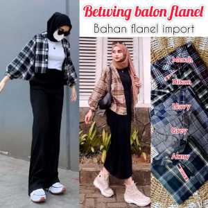 KEMEJA FLANEL BATWING