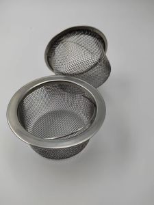 304 Stainless Steel Kitchen Sink Strainer Plug Dense Hole Water Basin Sink Drain Filter Basket with Handle Draine Accessories