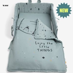 Minene Baby crib bundle - jungle story | ชุดเซ็ทเครื่องนอนสำหรับเปลเด็กจากผ้าคอตตอน (3pcs/set)