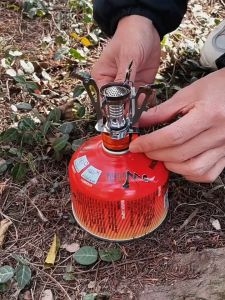 EOSM เตาแก๊สปิกนิค เตาแก๊สพกพา เตาแก๊สพับได้ เตาแก๊สมินิ จุดระเบิดอิเล็กทรอนิกส์ วัสดุโลหะผสม ปลอดภัย และมั่นคง กะทัดรัด และพกพา