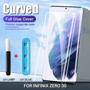 TEMPERED GLASS CURVE INFINIX ZERO 30 4G / 5G  NOTE 40 PRO 4G / 5G  PRO PLUS 5G ZERO ULTRA NANO OPTIC GLASS