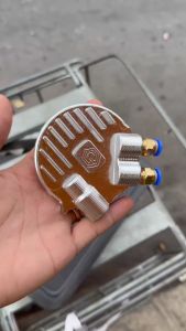 Nắp tròn thông hơi cnc nhôm anod Wave - Dream sử dụng đầu lớn