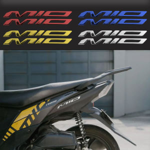 1 Bộ 2 miếng dán cao su mềm 3D Yamaha Mio Độ Xe Máy đề can cao su mềm trang trí bóng kim loại đề can chống nước