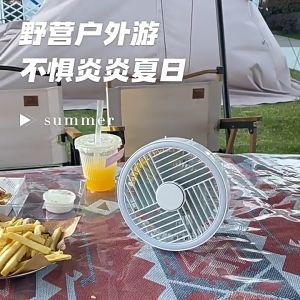 Quạt Tích Điện Mini Để Bàn Tiện Dụng Treo Móc Tường Có Đèn type C 2000mAh