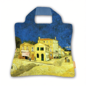 Van Gogh Classic Iris Flower Foldable Cloth Bag Eco-friendly Shopping Bag Vegetable Buying Handbag Single Shoulder Bag School Bag Mother Bag