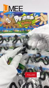 20Pcs Party Gift Medium Sticky Snake Single Black Pad for Party Gift-Lootbag Filler