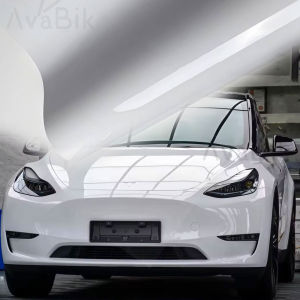 30/50CM X 50/300cm Premium Car Wrap Vinyl PET High Glossy Piano White Color Change Film Vinyl Car Motorcycle Air Release