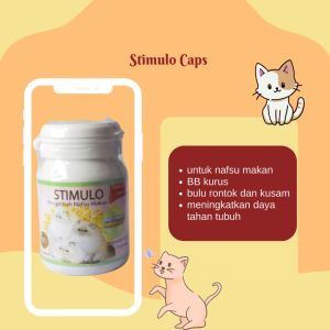 STIMULO CAPSUL 12 - Vitamin Kucing Penambah Nafsu Makan Kucing