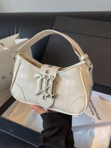 2024 New Advanced Small Grid Underarm Bag Single Shoulder Bag Women Hot Girl Handbag Soft PU Square Shape Casual Leisure