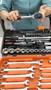 82/53/46Pcs Motorcycle tools complete Set Original Car Repair Tools Socket Wrench Set Original  Car Tools Set Car Tools Complete Set Torque Wrench Tool Box Set Wrench Tools Set Spanner Wrench Set Tools Wrench Socket Set Ratchet Wrench Socket Toolbox